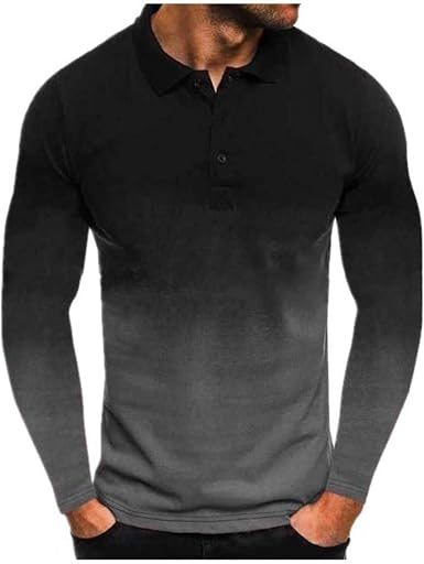 Amazon.com: Camisas de manga larga para hombre, polo de manga larga para  hombre, polos deportivos de golf, moda degradado, para hombre, 1U : Ropa,  Zapatos y Joyería