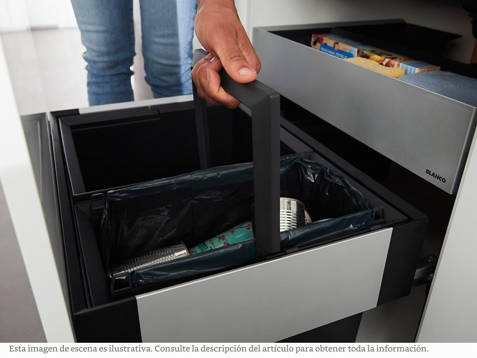 BLANCO SELECT II 60/2 Orga 526208 Sistema organizador de cocina para instalar bajo el fregadero