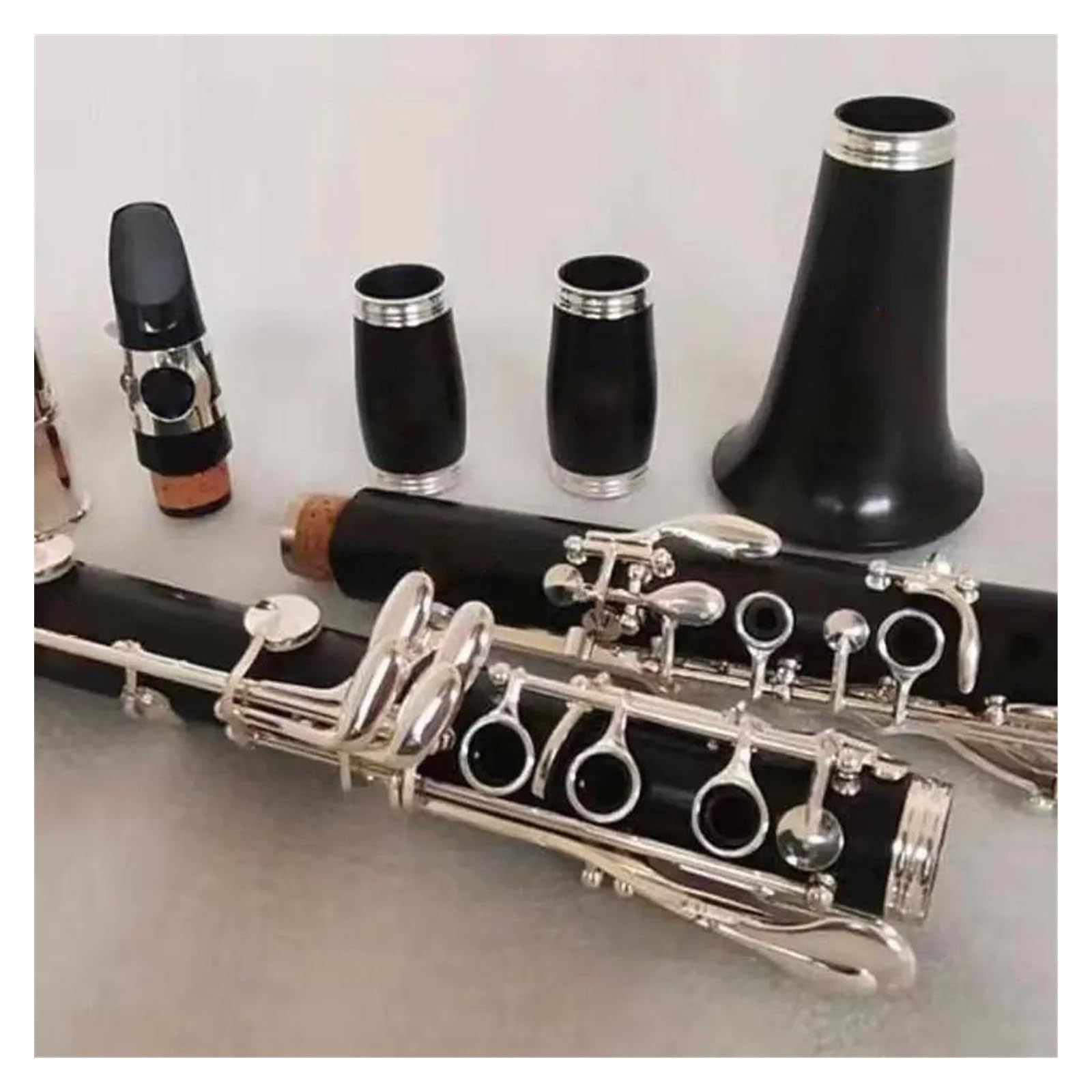 クラリネット Gキー 黒檀 銀メッキキー 木管楽器 初心者向け プロ仕様