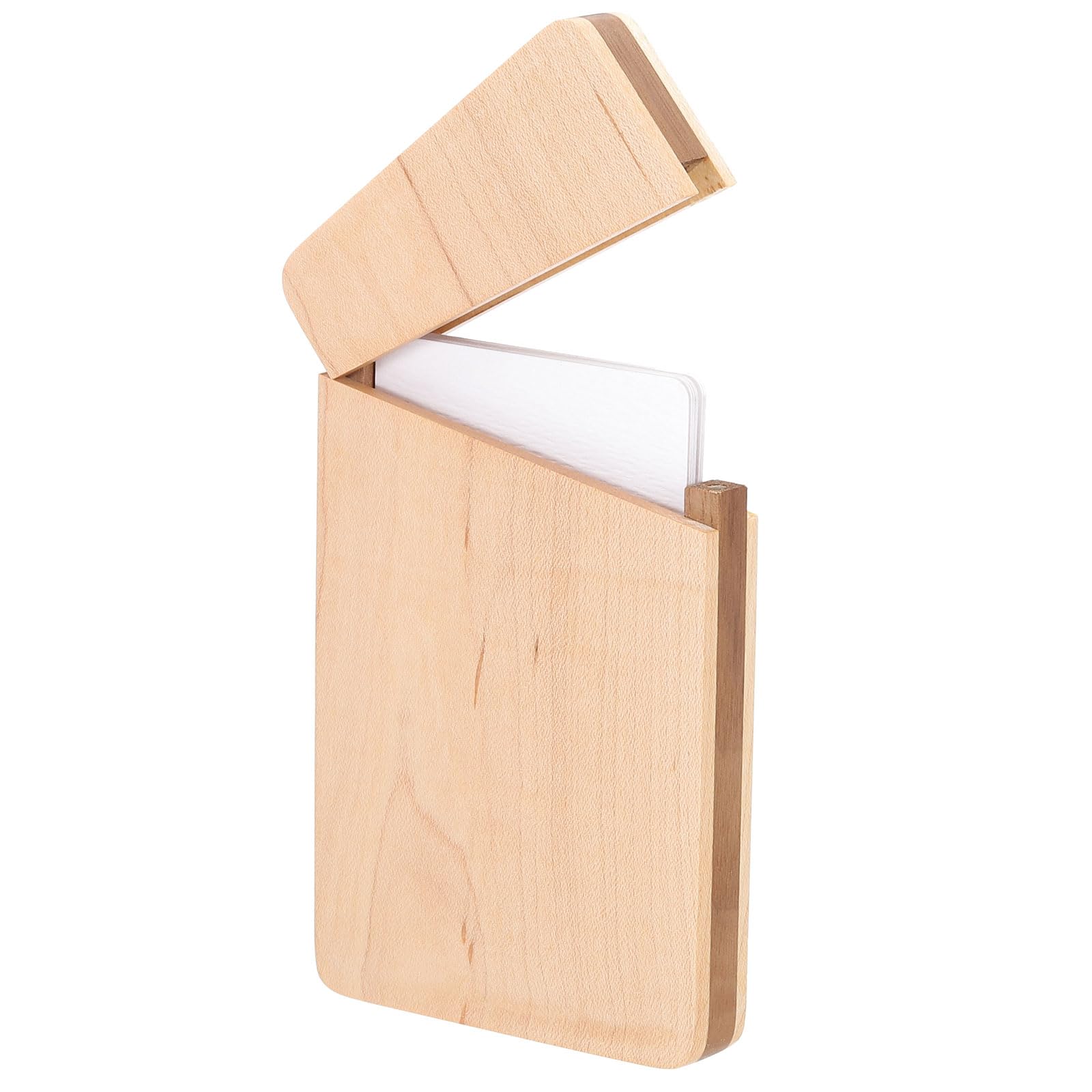 PATIKIL Wooden Business Card Holder