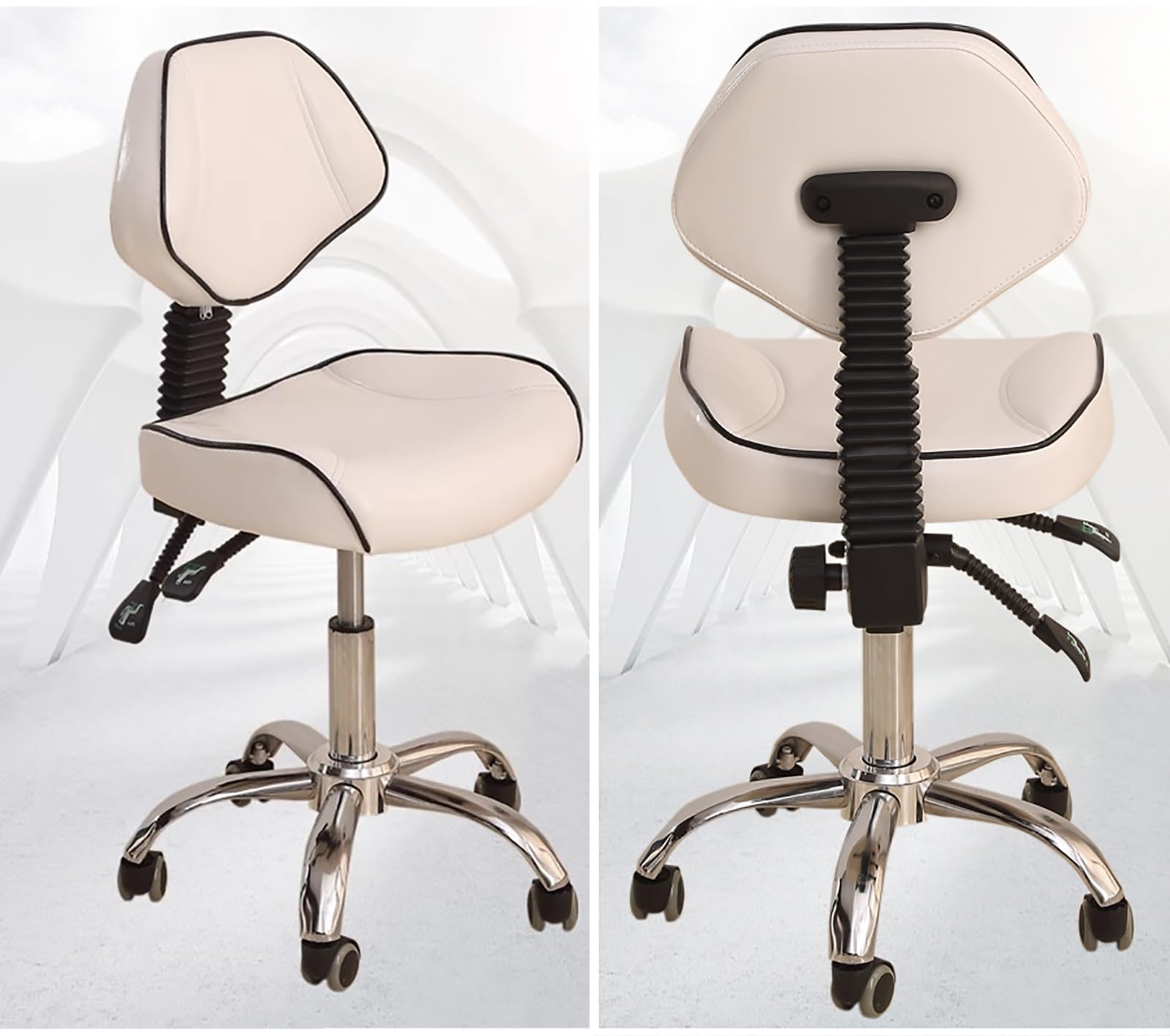 Ergonomischer Zahnarztstuhl mit Rückenstütze für bequeme Haltung und Mobilität in Salons, ideal für Zahnärzte und Tätowierer