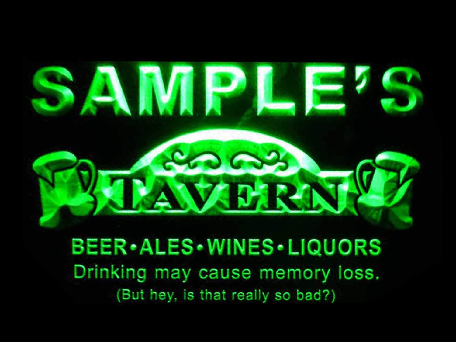 ADVPRO Name Personalized Custom Tavern Man Cave Bar Beer Neon Light Sign Green 12x8.5 inches st4s32-px-tm-g