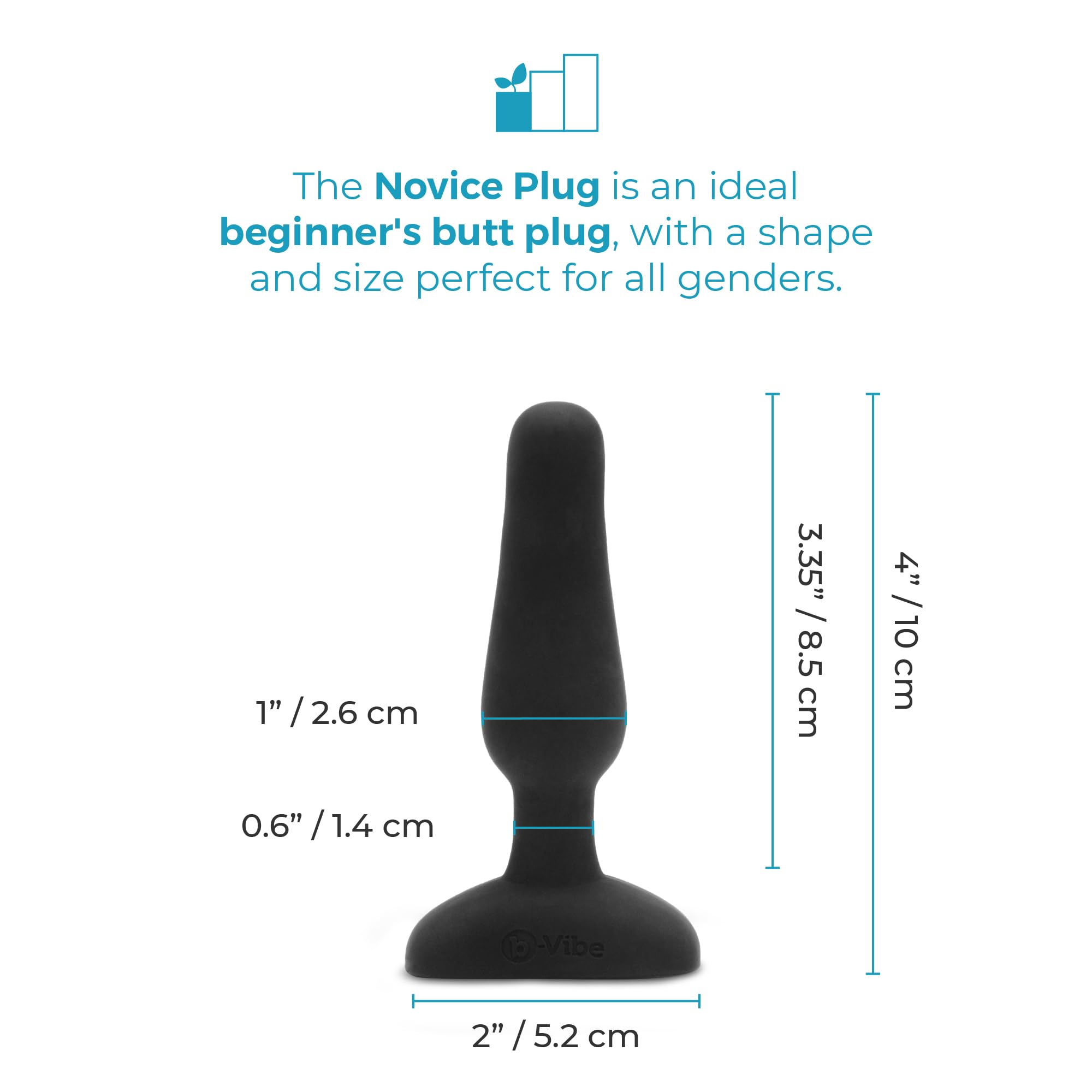 B-Vibe - Novice Remote Control Plug Black