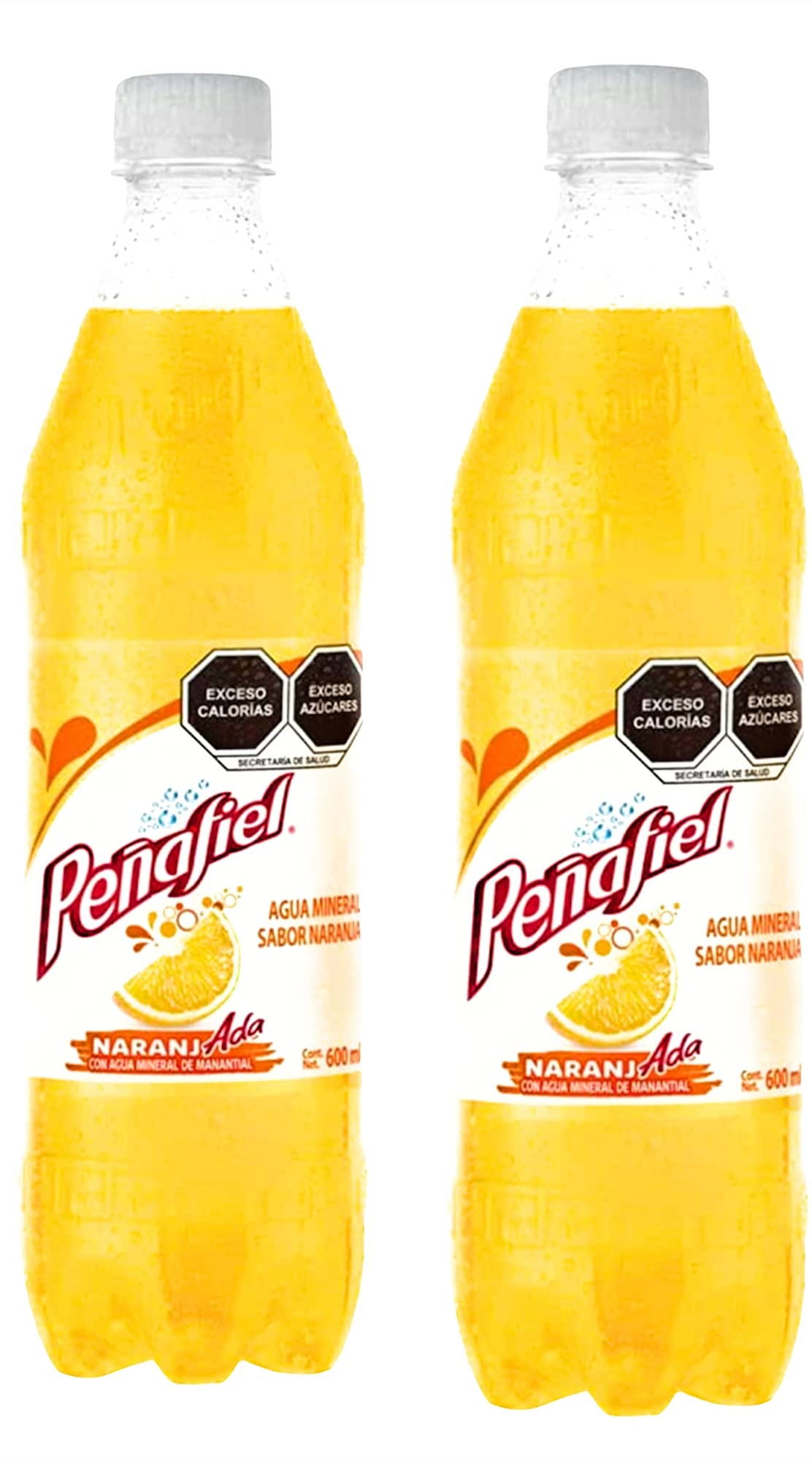 Peñafiel Mineralized Soda 20.2oz (2 pack). (Naranjada - Orange)