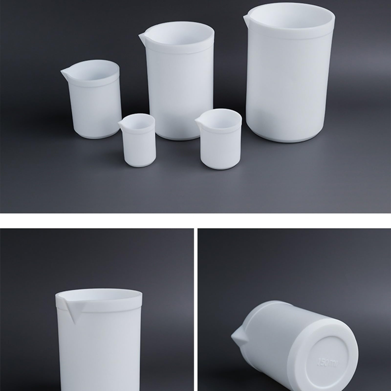 Misurino in politetrafluoroetilene con coperchio Becher da laboratorio resistente agli acidi e agli alcali per becher resistente ai prodotti chimici per laboratorio scientifico