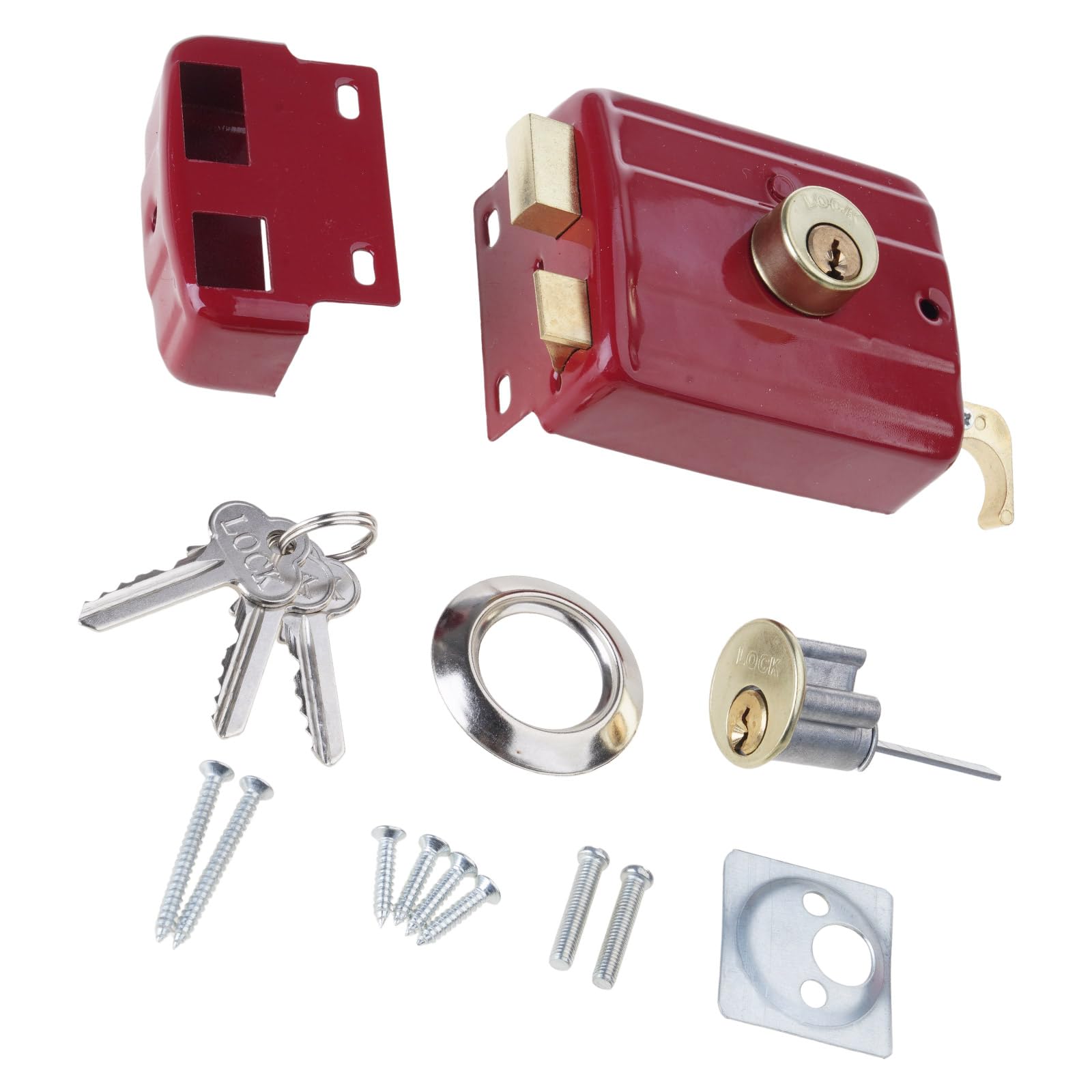 Stable Iron Door Robusts Cyliber Door Protective Metal Simple Installation for Burglary Protective Locking Mechanism
