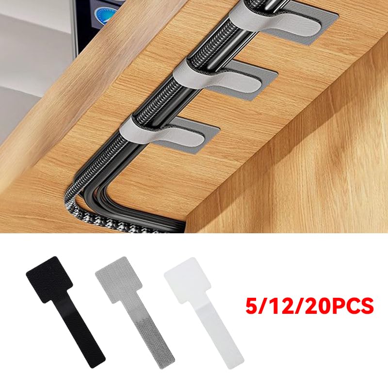 Shappy Kabelbinder-Halterungs-Set – 150 Stück, Mit Kabelbindern (15,2 Cm), Clips & Schrauben