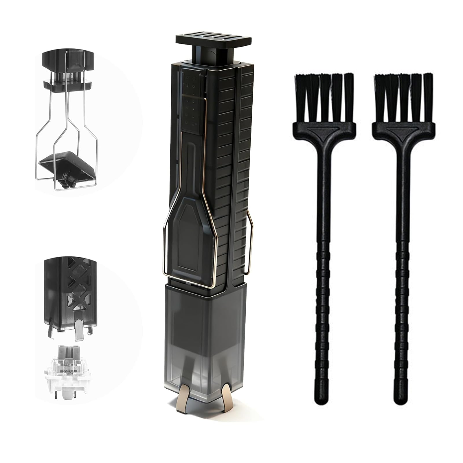 2-in-1 Keycap Puller, Keyboard Key Remover with 2 Cleaning Brushes, 4-Claw Spring-Loaded Switch Remover, Efficient Tool for Mechanical Keyboard Maintenance-image-45