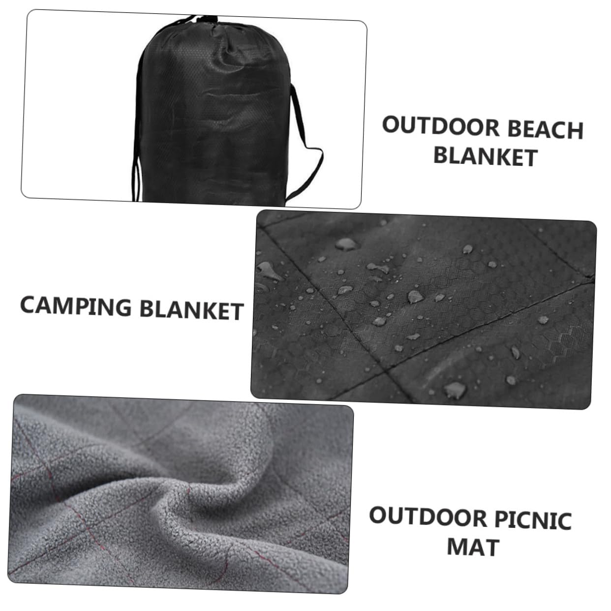 POPETPOP de Picnic y Aislante para Camping de Forro Polar para Actividades para Playa y Excursiones