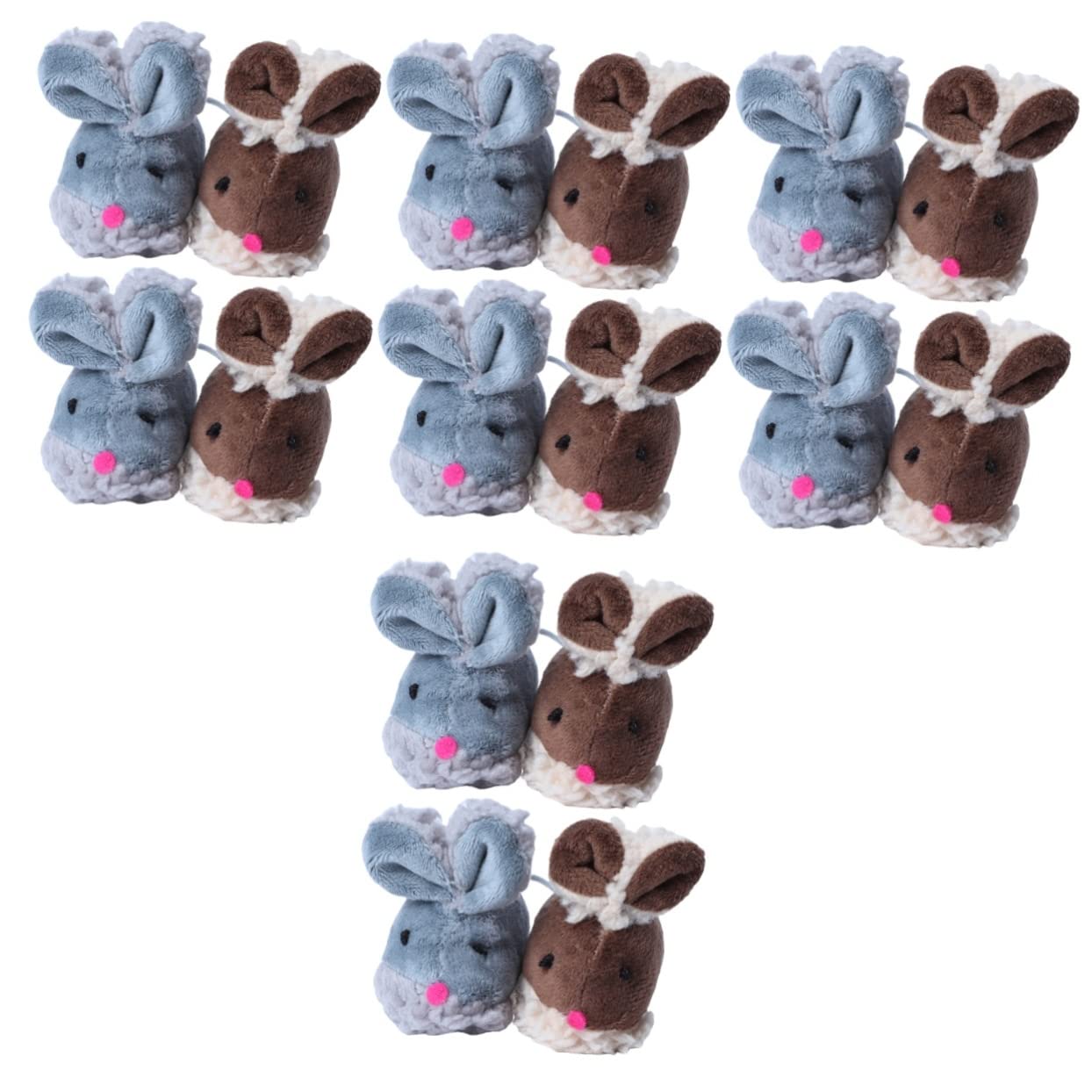 POPETPOP 16pièces Jouets pour Chats Forme De Souris Jouets Interactifs pour Chats Intérieur Stimule Instinct De Chasse Favorise Exercice Animaux De Compagnie