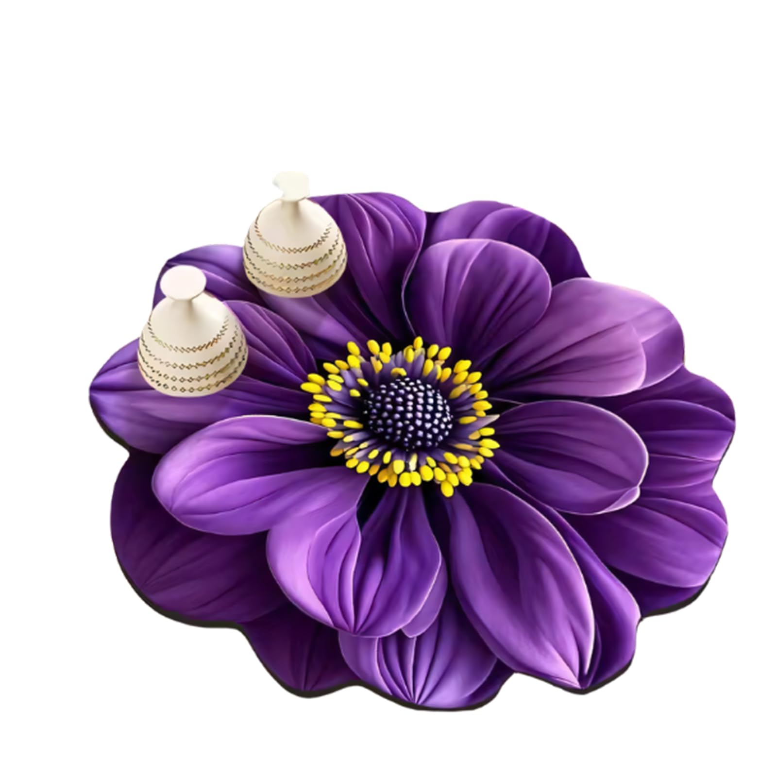 our fave Kitchen Counter Drainer Mat with 3D Floral Pattern Nonslip Silicone Countertops Foldable Drying Pad Slip Resistant Sink Pad