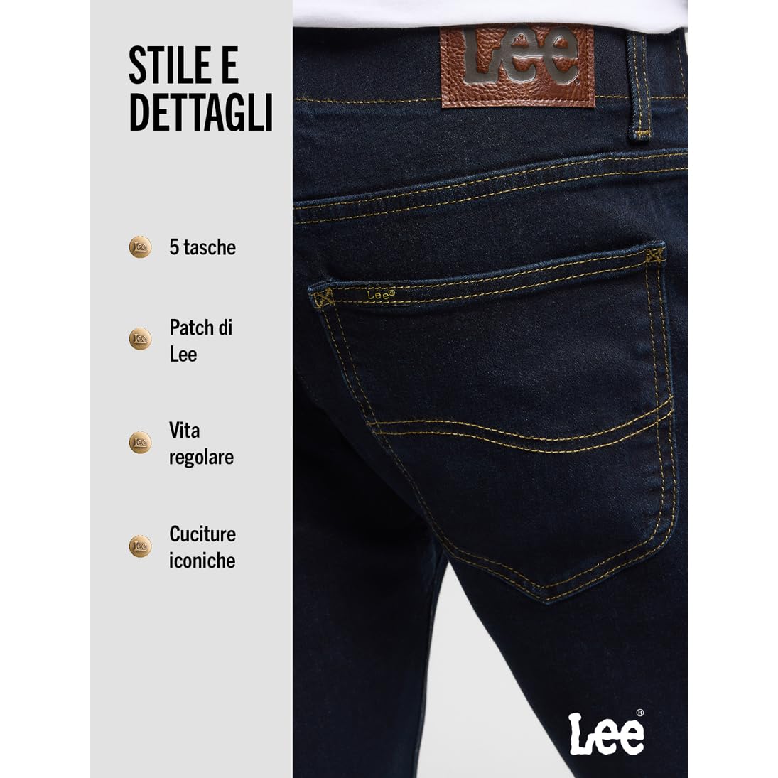 Lee - Slim Fit MVP, Pantaloni Uomo