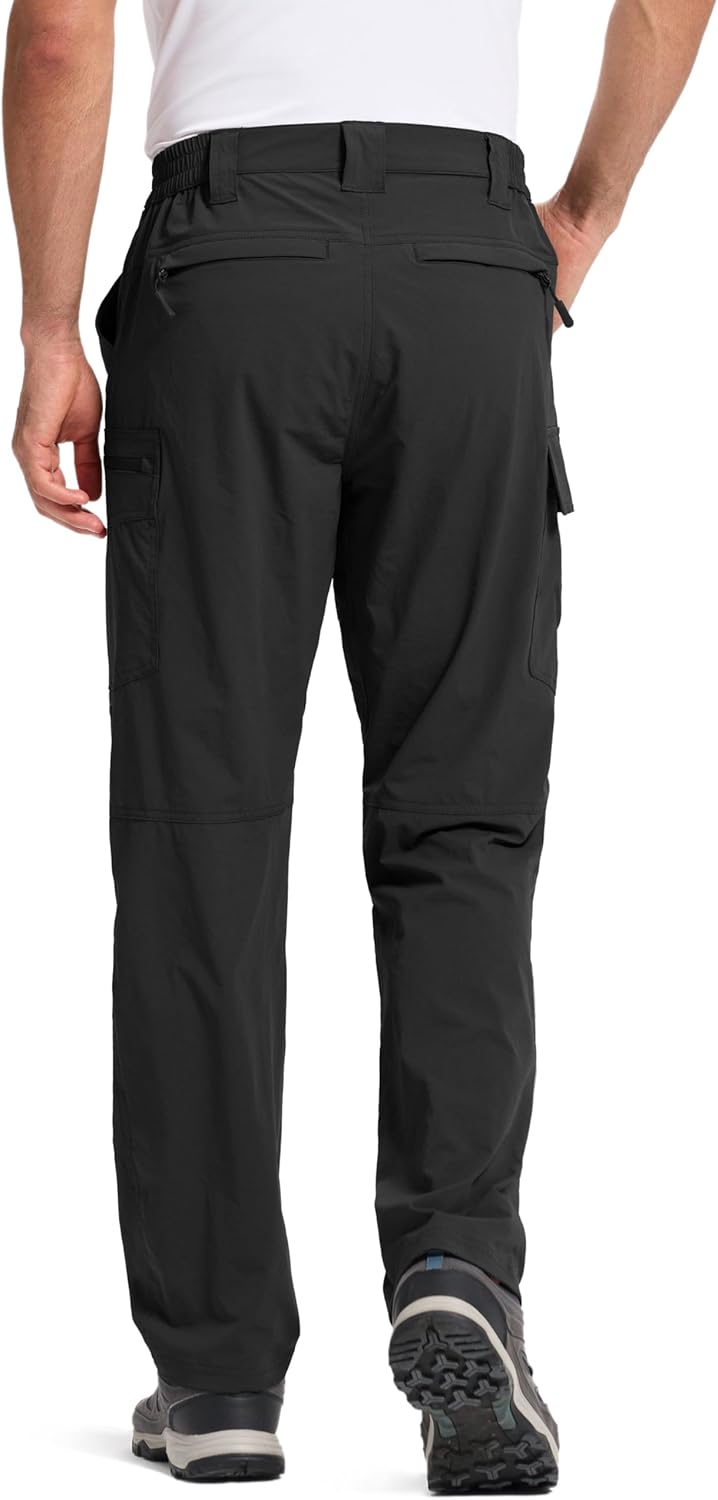 Men's Lightweight Hiking Pants Water Resistant Quick Dry Breathable Stretch Outdoor Travel Fishing Cargo Work Pants - Image 9