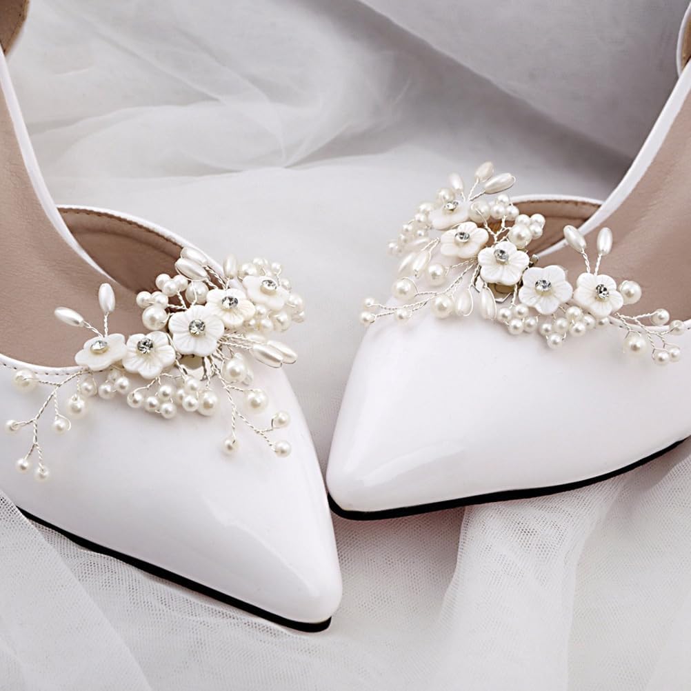 1 Pair Shoe Clip for Wedding Dress, Shoe Buckle, Rhinestone Shoes Charm, Vintage Hair Clip, Bridal Heels Shoe Charm Jewelry