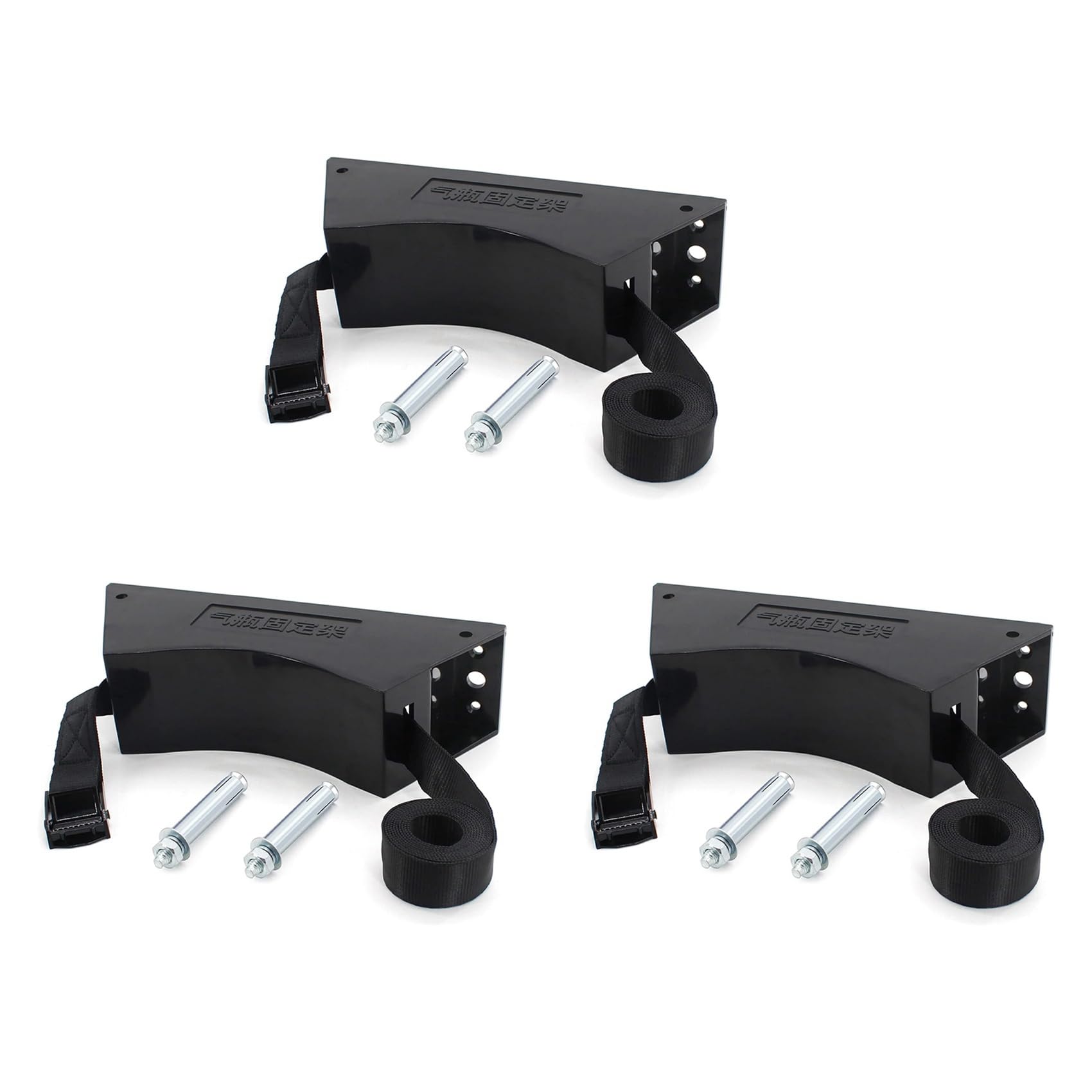 3X Propane Tank Holder, Gas Cylinder Holder, Cylinder Wall Mounted Bracket, Gas Cylinder Holder for Rv Water Softener