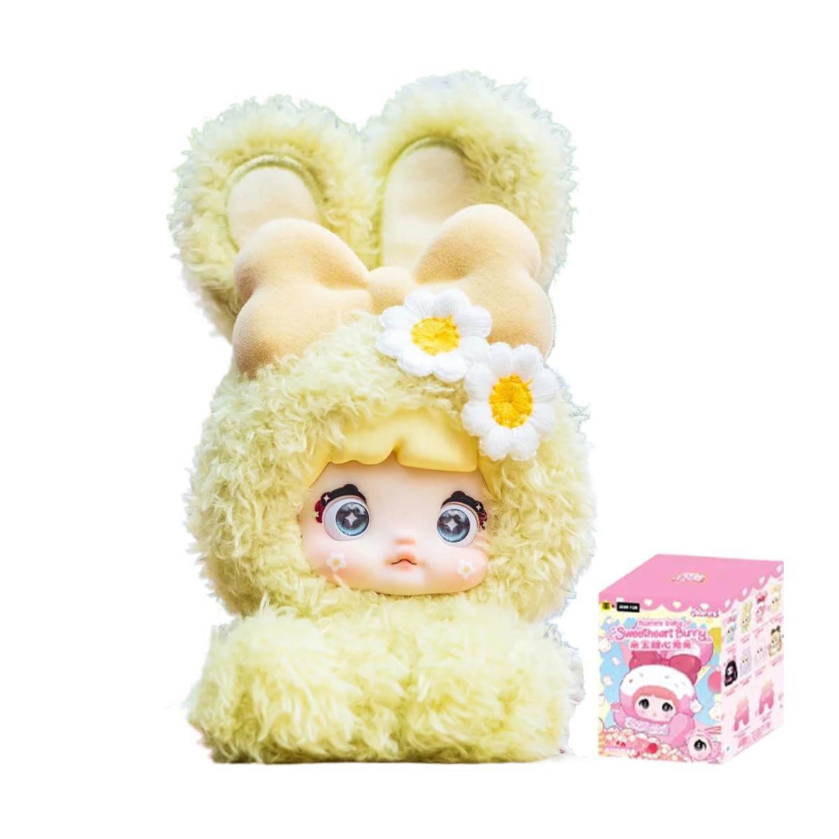 Nommi baby Sweetheart Bunny Series Blind Box Action Figures Mystery Box Cute Random Toys Birthday Gift Christmas Collectible Toy for Desktop Ornaments, 1PC