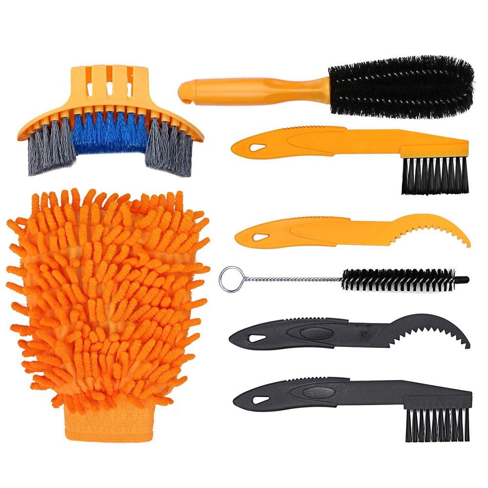 MMOBIEL Bike Cleaning Tool Set 7 Pieces Mountain Road City BMX Bicycle