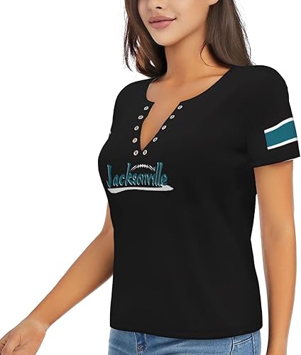 Miniatura 10 de KREDE Camisetas Jacksonville personalizadas de manga corta cuello redondo hombres mujeres jóvenes regalos
