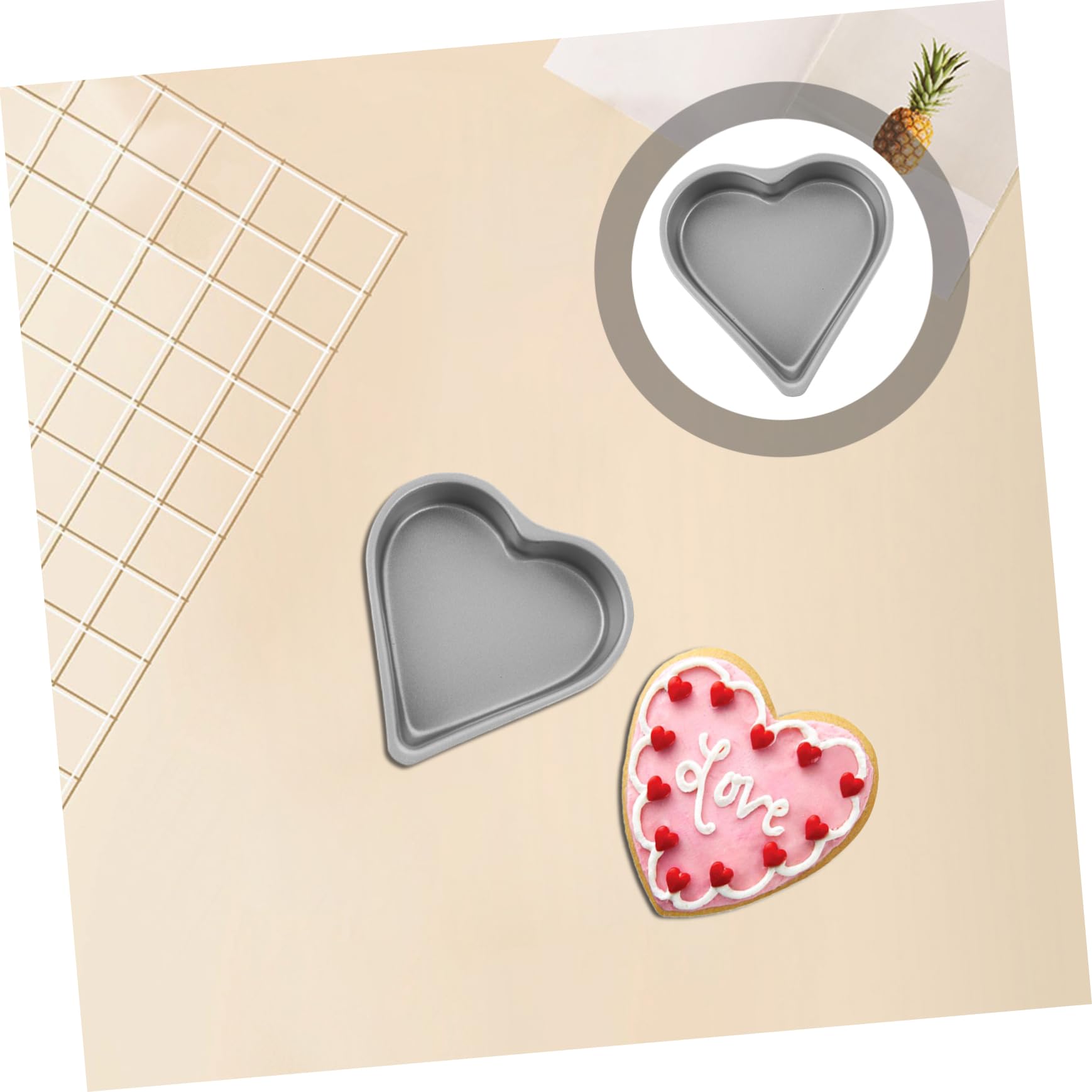 TOPBATHY 15 Pièces Moule À Gâteau Moule À Gâteau À Gâteau Ustensiles De Cuisson s À Gâteaux Pour La Cuisson En Forme De Coeur À Cheesecake En Forme De Coeur À