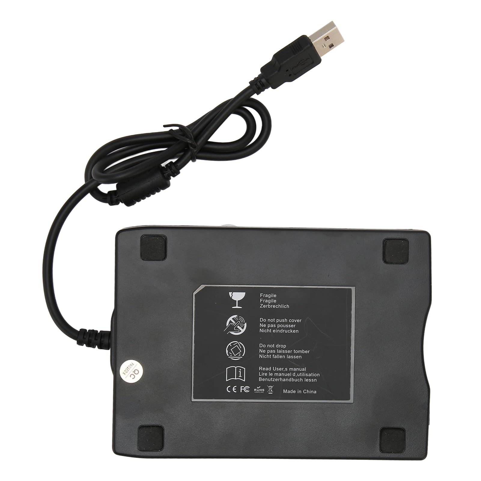 Bewinner Lector de Disquete, Unidad de Disquete USB Externa de 3,5 Pulgadas para PC, Disquete Portátil FDD de 1,44 MB para PC Windows XP 7 8 10 11, Plug and Play