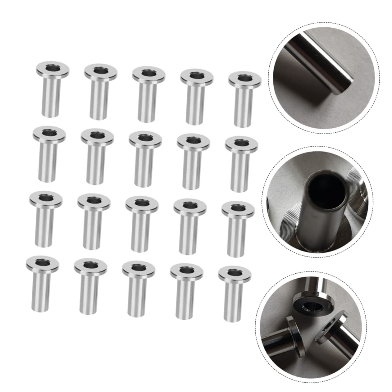 Mipcase 50pcs Cable Protectors for Railing Protective Sleeves Drill Bit for Deck Cable Railing Systems Prevents Wear and Maintains Tension