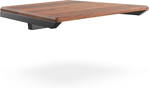 FITUEYES Estantes flotantes de pared con diseño de centro de entretenimiento estante de madera AV estante de componentes de DVD con marco de acero