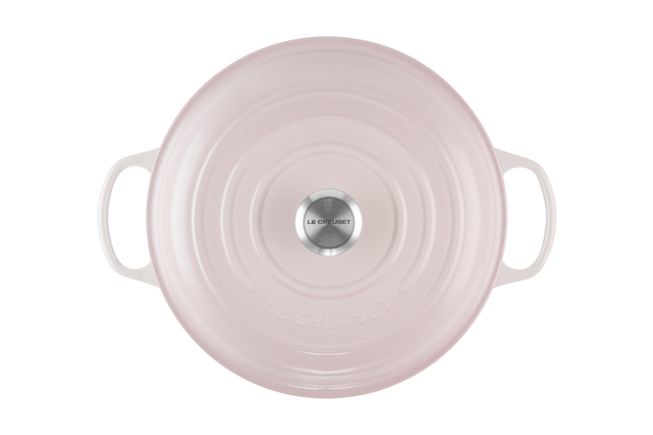 Le Creuset Signature 21180307774430 Casserole ronde en fonte Ø 30 cm 3,5 l Compatible tous feux dont induction 5,555 kg Shell Rose