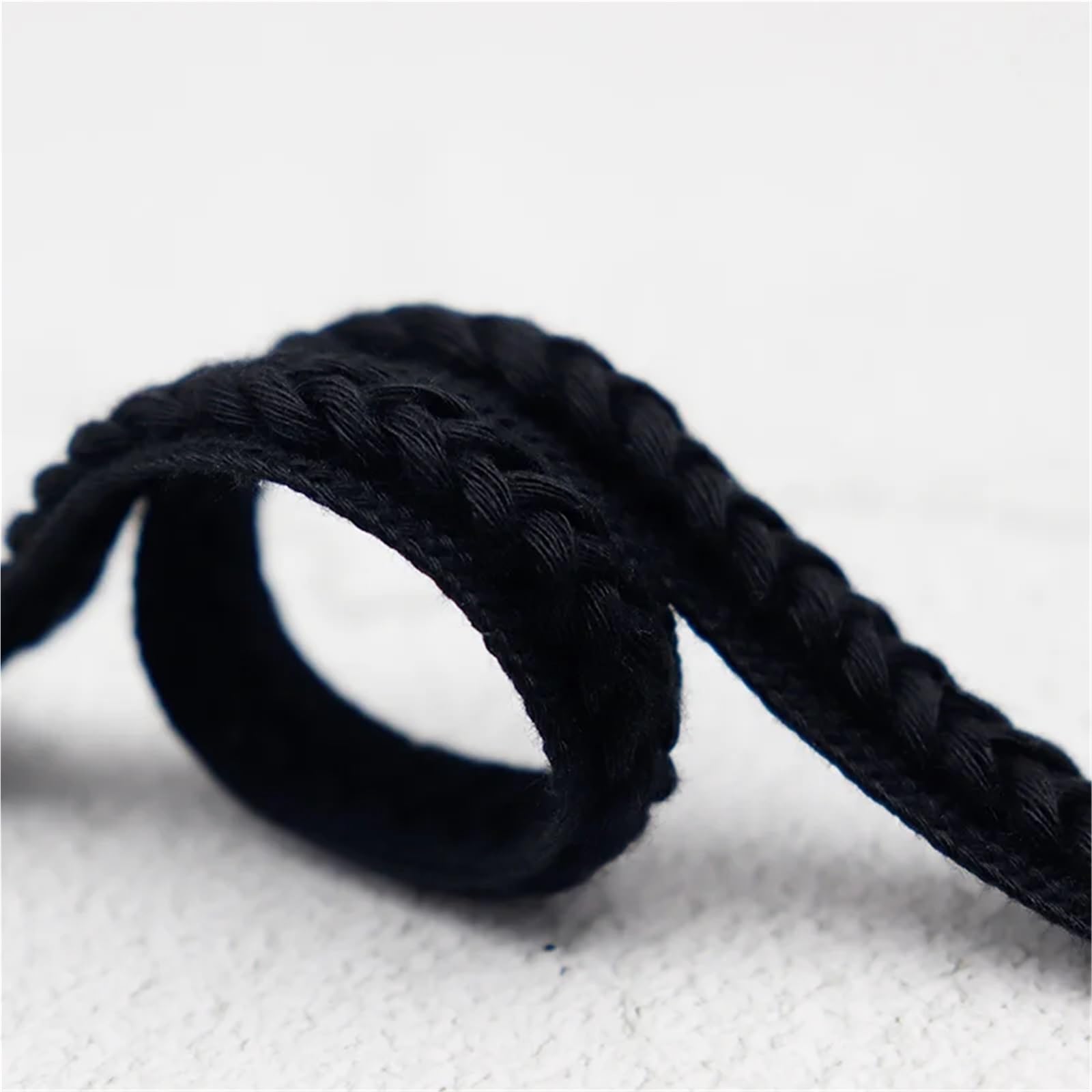 Fat Ear Schnürsenkel, 1,5 cm breit, Baumwollleinen, gedrehte Schnürsenkel für Sneaker, 60–180 cm