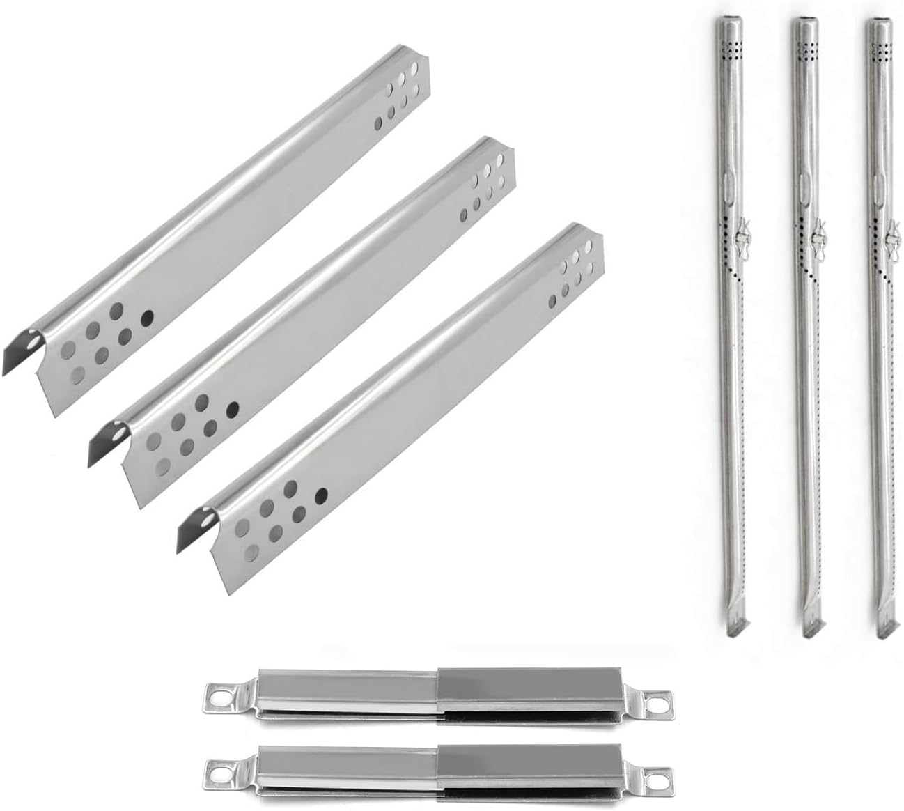 Hongso Heat Plate and Burner Replacement Parts for Char Broil TRU Infrared 3 Burner 463242516, 463242515, 466242516, 463355220, 463367016, 463246018, 463243016, 466243219 Models, G466-0024-W1