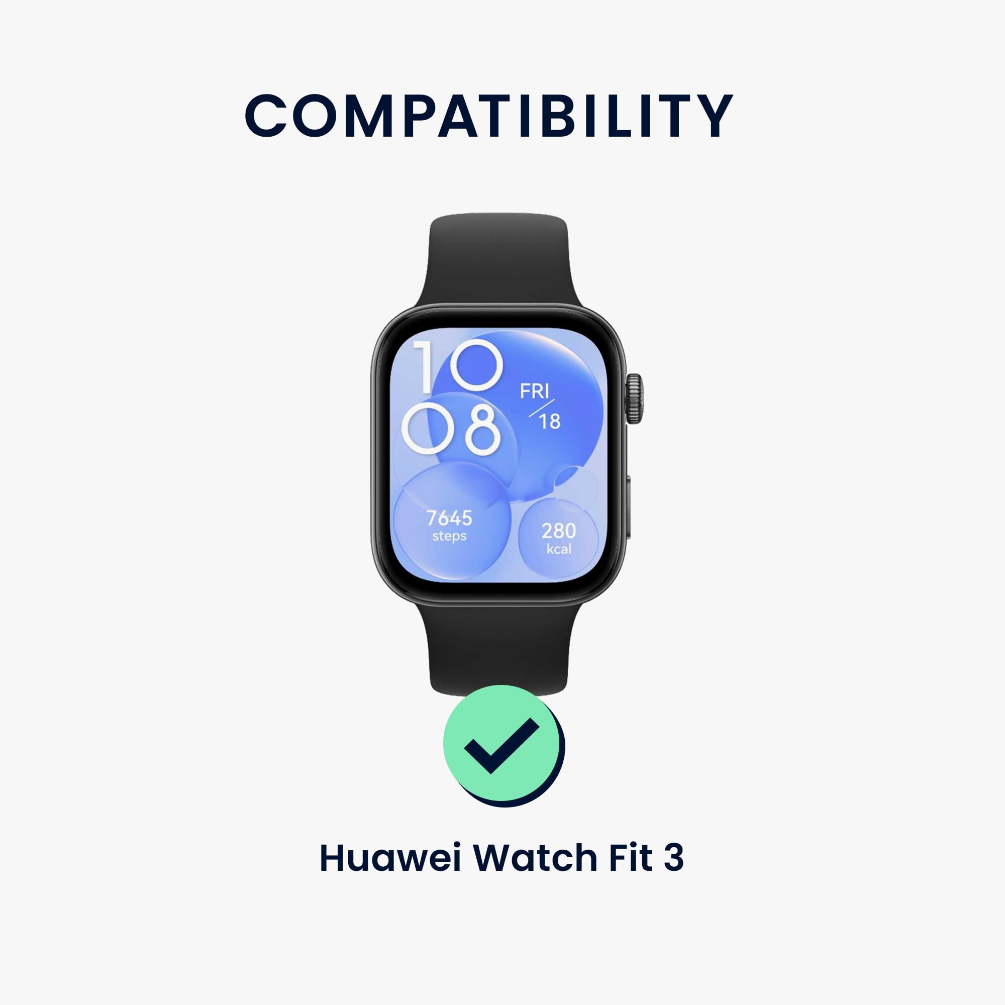kwmobile Watch Strap Connecting Adapter Compatible with Huawei Watch Fit 3 / Fit 4 - For 20mm straps - 4x - No Tools Required - Image 2