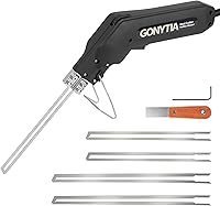 GONYTIA KD-5 200W Electric Hot Knife Foam Cutter Kit: 4 Blades, Foldable Safety Stand for Styrofoam, EPS, XPS, KT Board