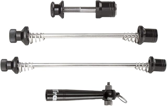 TranzX Components Quick Release Security Skewer Set - Black