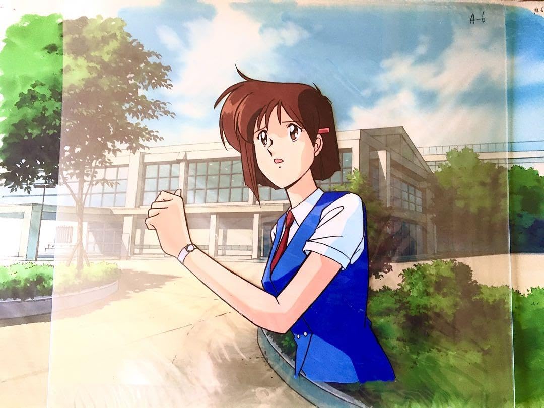 Amazon.co.jp: あしたへフリーキック セル画⑦ 有高みづほ 背景付き