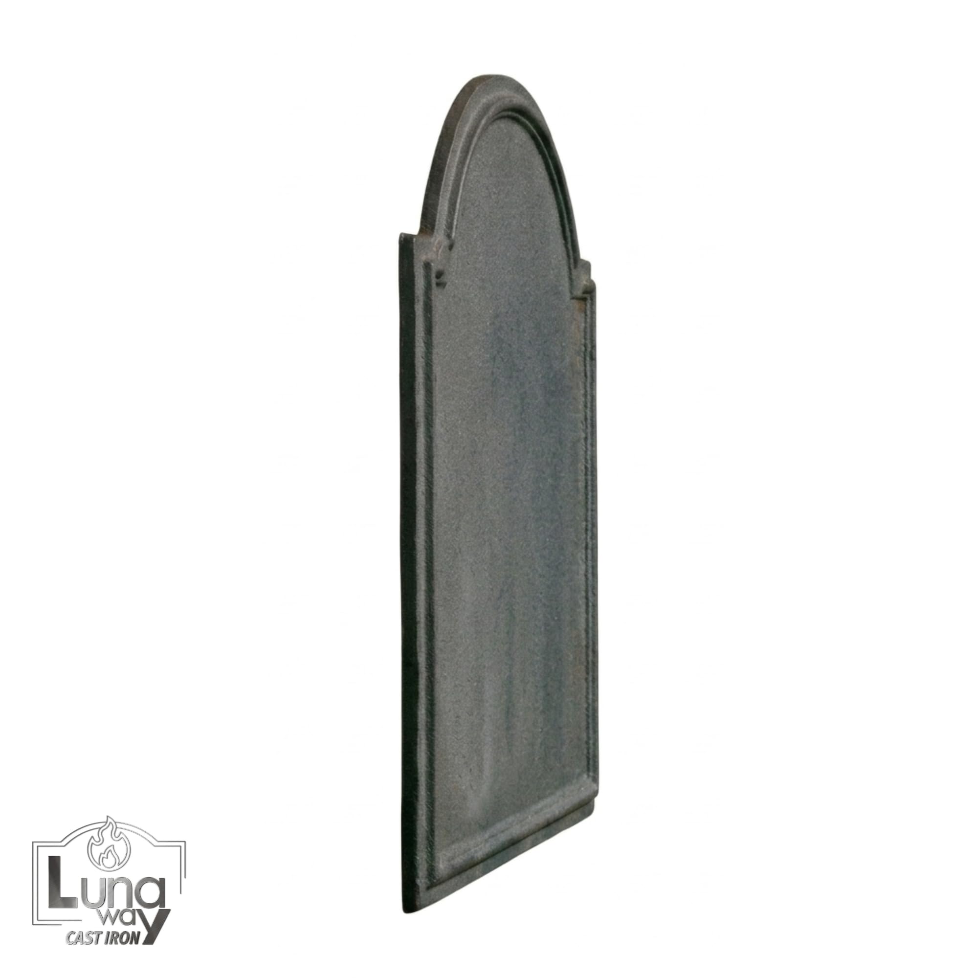 Plaque de Cheminée en Fonte 40 x 46 cm Gris Stocke et Réflète la Chaleur