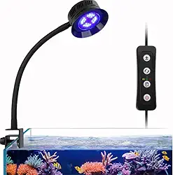 Luminária Led Para Aquário Marinho 30w Pequena Ajustável Crescimento de Corais Peixes Fish Prime