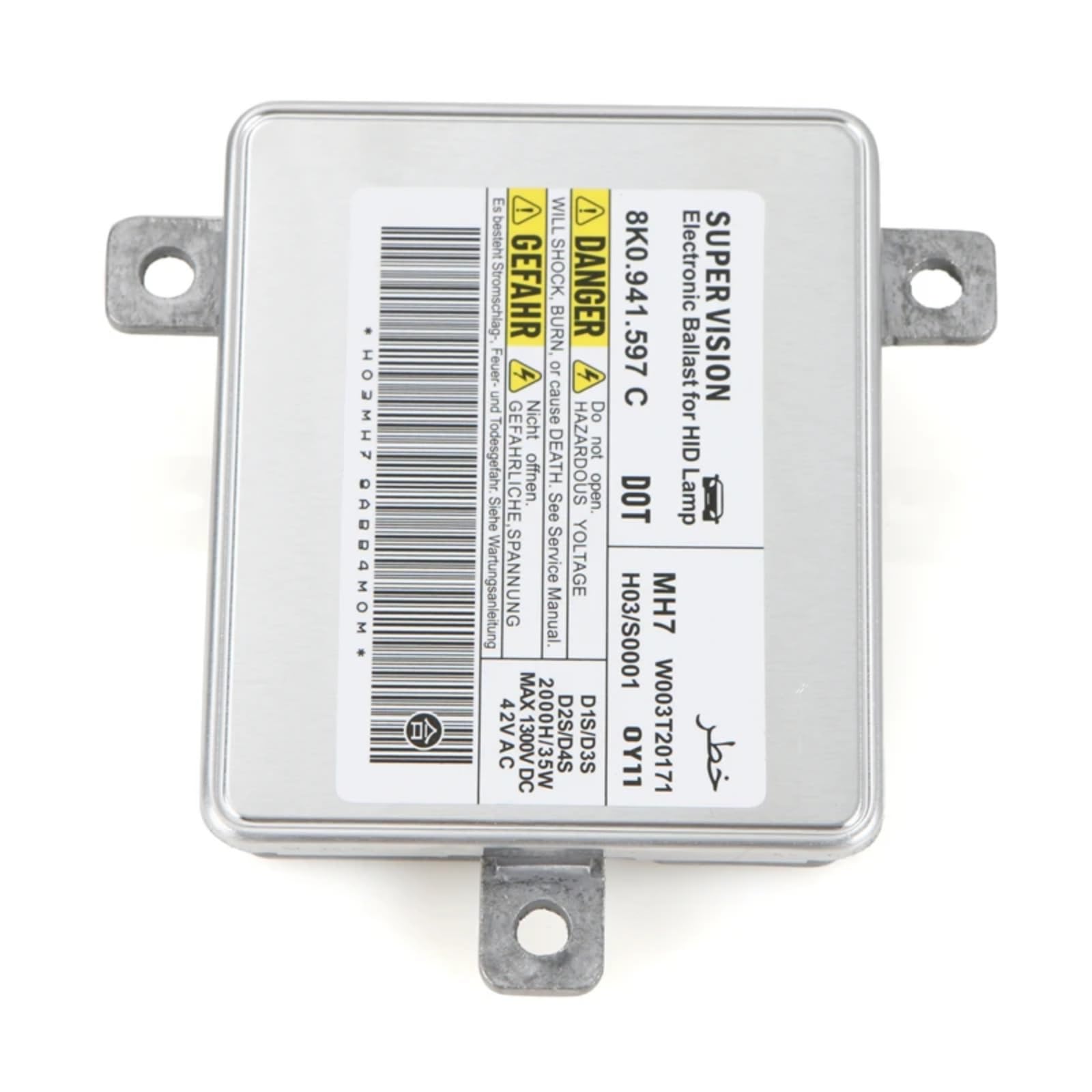 Xenon-Vorschaltgerät kompatibel mit A3 S3 2009-2013, A4 S4 2010-2014 und A5 S5 2008-2014 8K0941597C W003T20171 Autoscheinwerfer-Xenon-Vorschaltgerät