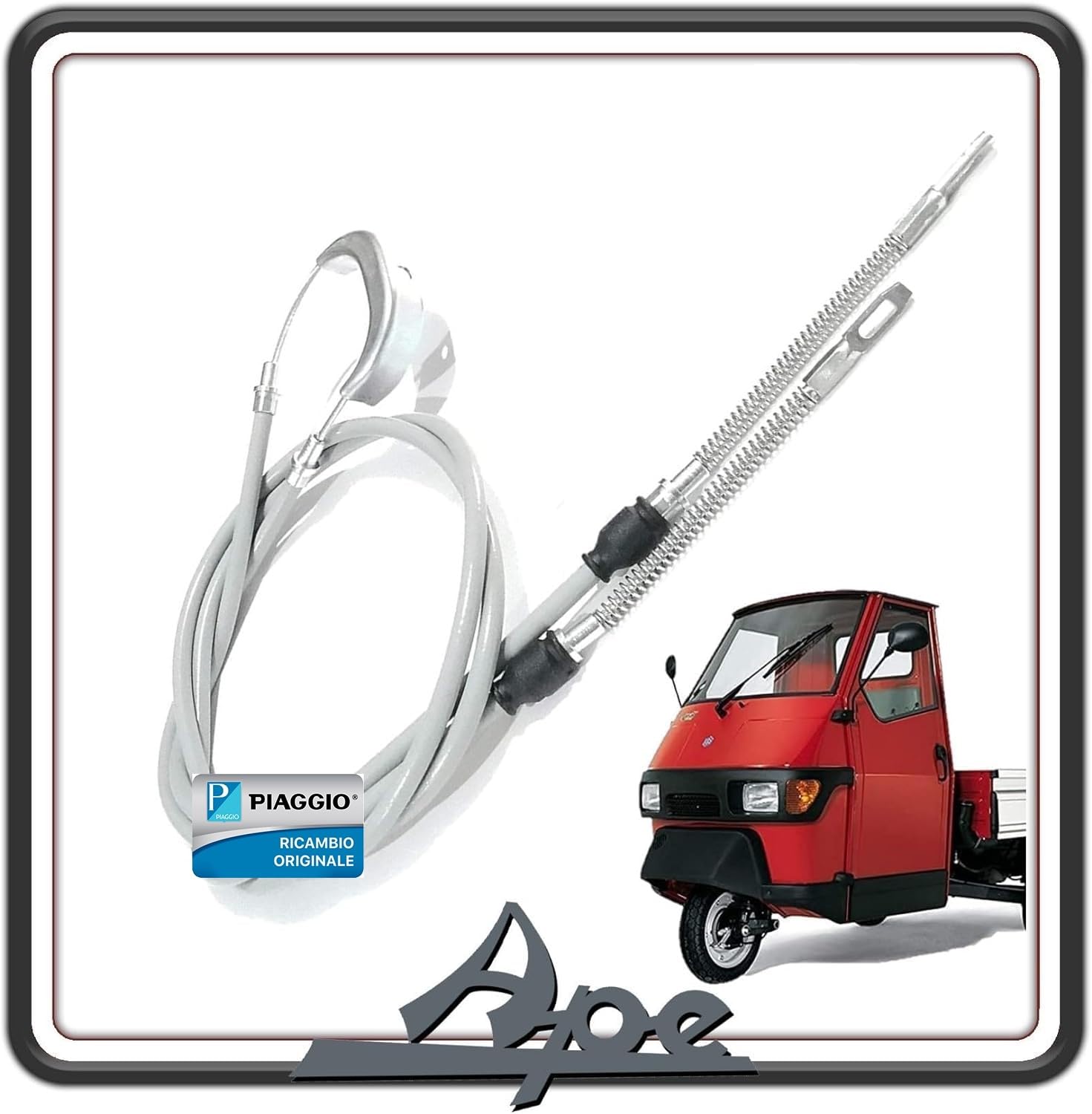 FILO CAVO FRENO A MANO FRENO DI STAZIONAMENTO PER PIAGGIO APE 50 ORIGINALE.
