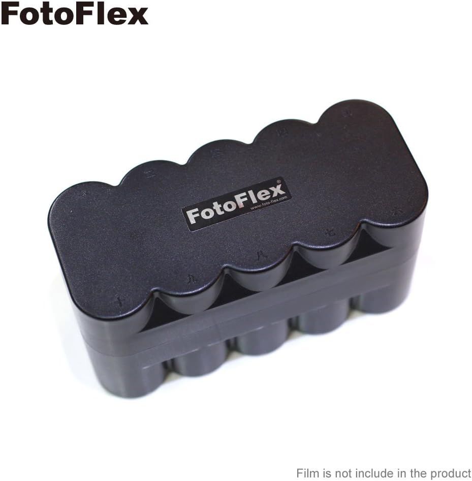 FotoFlex 120 10-rolls Film Case Hard Plastic Matt Black