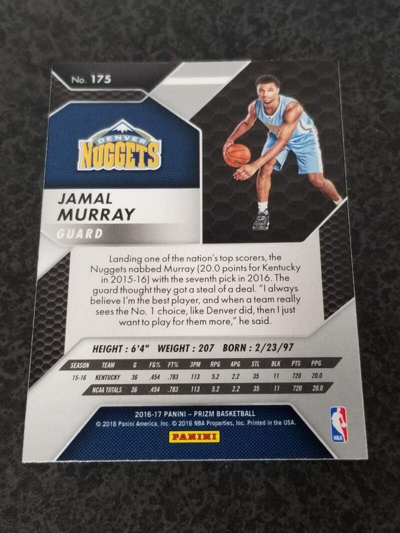 Basketball NBA 2016-17 Panini Prizm #175 Jamal Murray NM Near Mint Nuggets