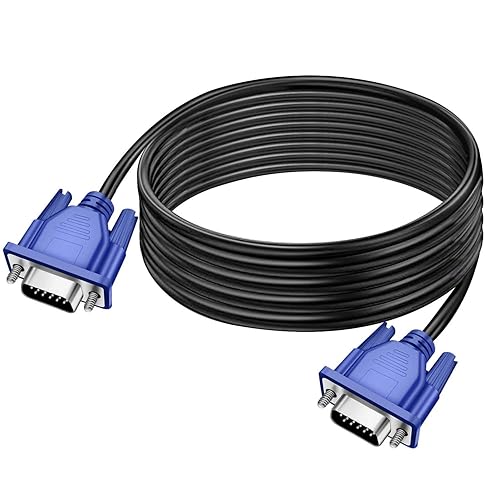 SENLIXIN Cable VGA, cable VGA a VGA de 4.9ft 5 pies de cable de video compatible con 1080P Full HD para PC, TV HD, proyector de pantalla de monitor