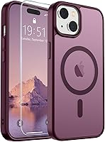 Vista 174 de SUPFINE - Funda magnética para iPhone 11, apta para MagSafe (protección contra caídas de grado militar, 10 pies), delgada, translúcida, a prueba