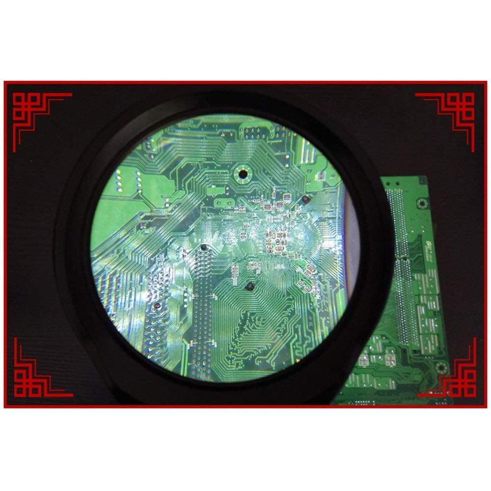 Lampe de Bureau éclairée 10x avec lumière LED Loupe Lampe de Table Réparation d'éclairage Gravure Enfants âgés Lecture Loupe HD