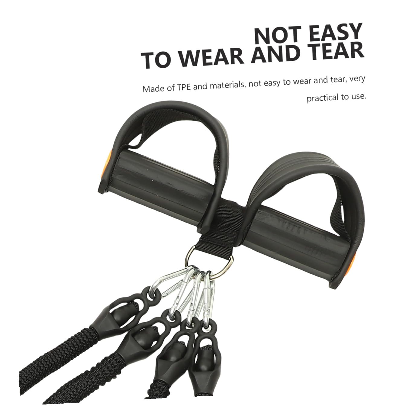 Alipis Corda Elastica per Esercizi con Pedale Resistente e Trazione Multifunzionale per Allenamento Addominali e Fitness in Casa