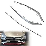 XQSMWF 3Pcs Front Bumper Cover Molding Trim Electroplated Compatible with Mercedes Benz W117 CLA180 CLA200 CLA250 2016 2017 2018 2019 1178854900 1178855000 1178855100 Left Center Right