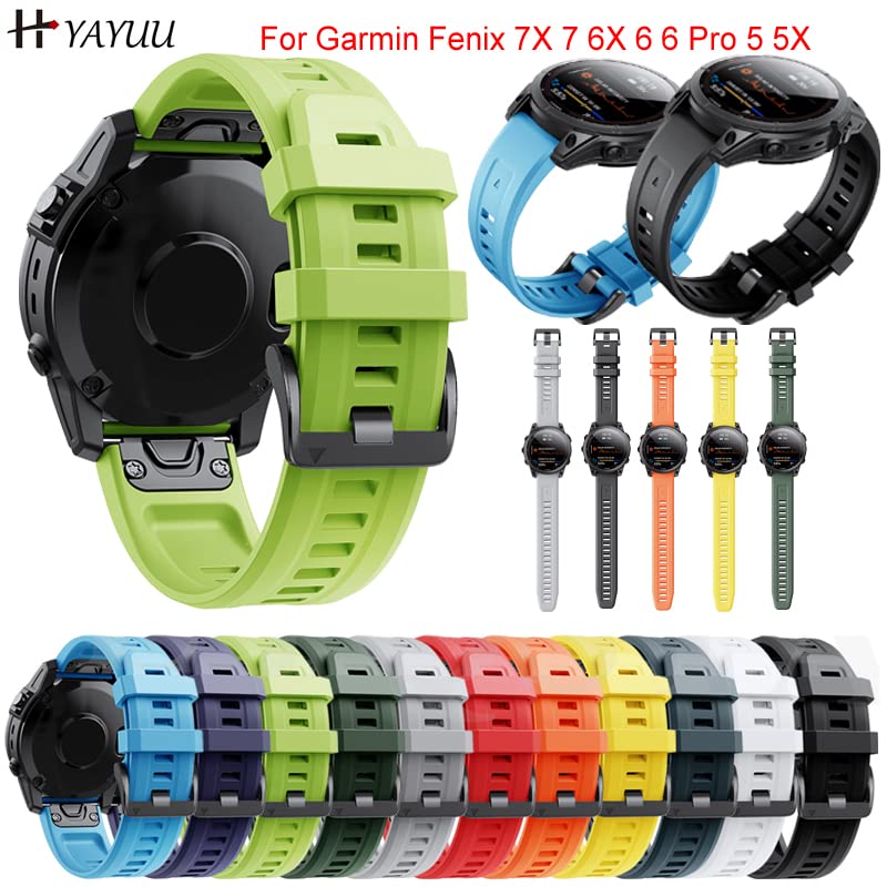 Correas de silicona suaves e intercambiables para Garmin Fenix 7 y 6 Pro 2