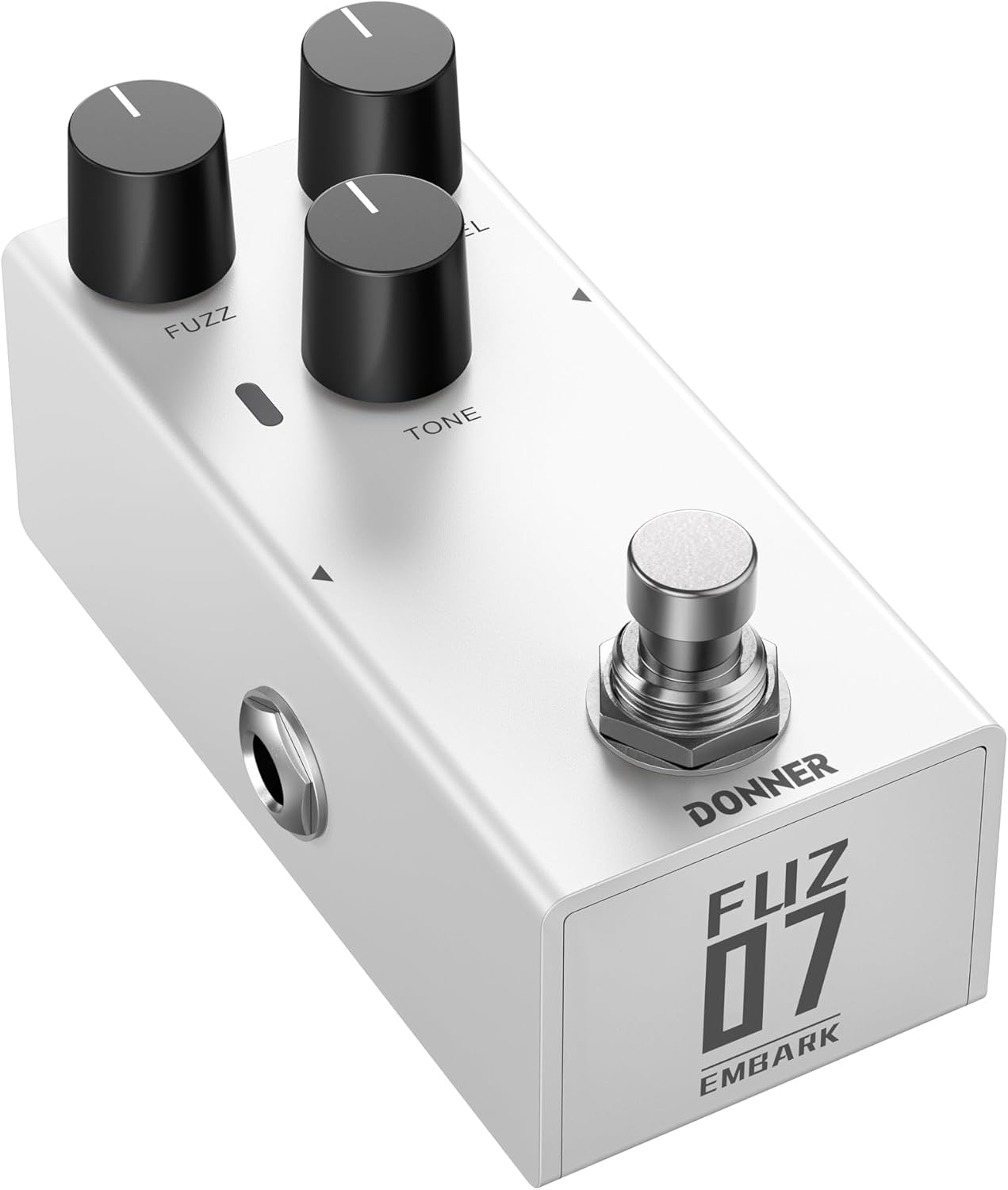 Donner Fuzz Pedal for Electric Guitar, DIY Shell, Analog True Bypass Effects Pedal, Vintage-to-Modern Fuzz Tone（EMBARK 07）