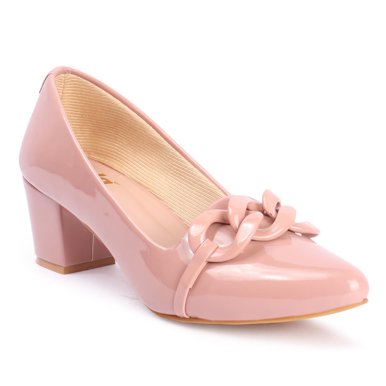 Colo Womens Pointed Toe Block Heel Pumps HD-52 Peach 4 UK (B0D79D6G1Z) Amazon Price History, Amazon Price Tracker