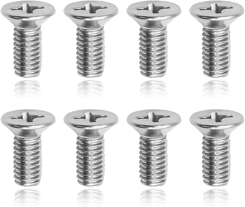 Parafusos de retenção do rotor de freio Hirificing M10 x 1,25 em aço inoxidável – 8 unidades
