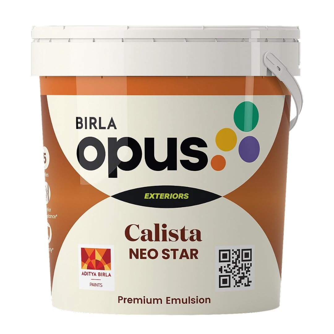 Birla Opus Calista Neo Star Exterior Paint - Premium Protection with Superior Dust Resistance, Low Porosity, and Long-Lasting Brilliance - Ideal for Transforming Your Homes Exterior - 20 Litre (B0D9NVDLT8) Amazon Price History, Amazon Price Tracker