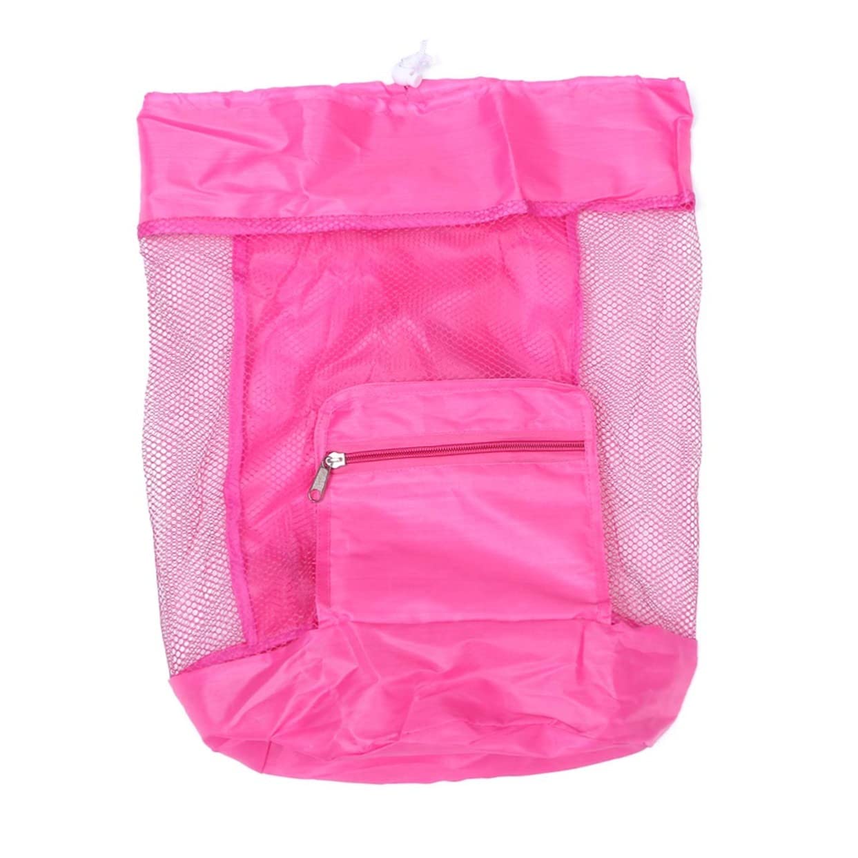 Veemoon Net Bag Shoulder Straps Boys and Girls Beach Storage Bag Beach Bag for Toys and Sundries